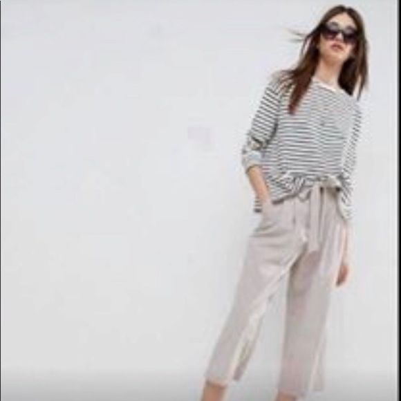 ASOS tie front culottes - Picture 1 of 6